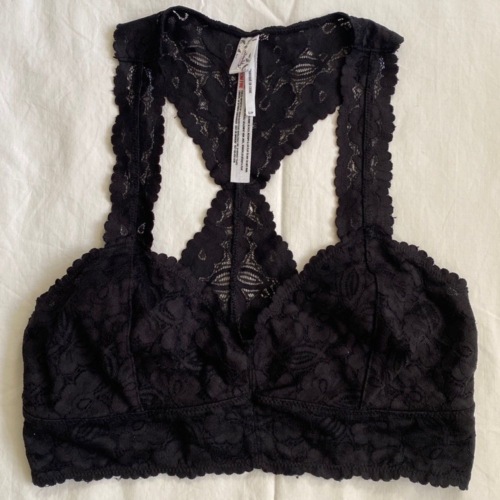 Intimately Free People black lace bralette